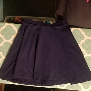 Blue skater skirt
